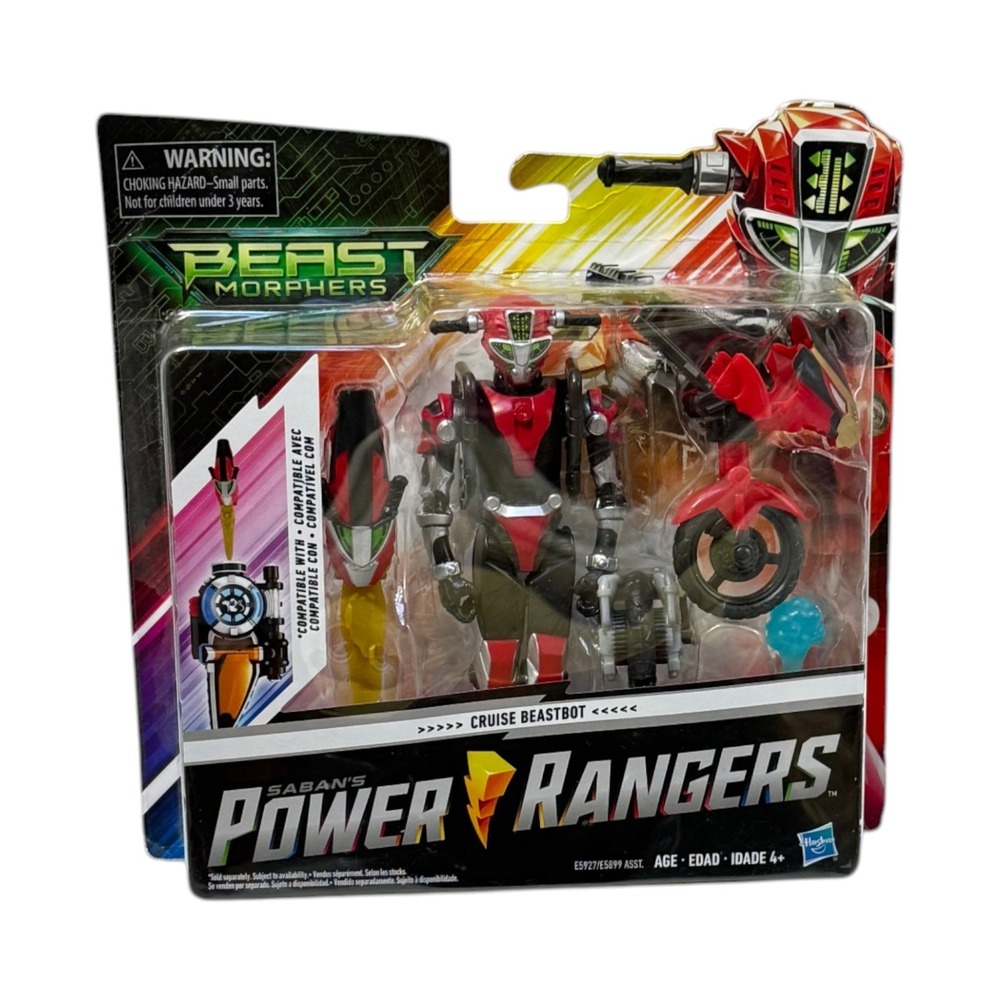 Hasbro Power Rangers Beast Morphers Cruise Beastbot Red Action Figure New